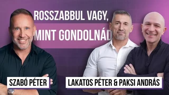 Nem tudod, mennyire vagy rosszul, amíg nem leszel jobban