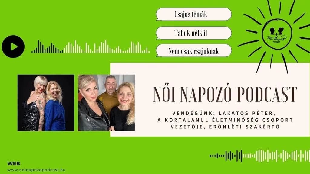 Vendégünk Lakatos Péter, a Kortalanul életminőség csoport vezetője